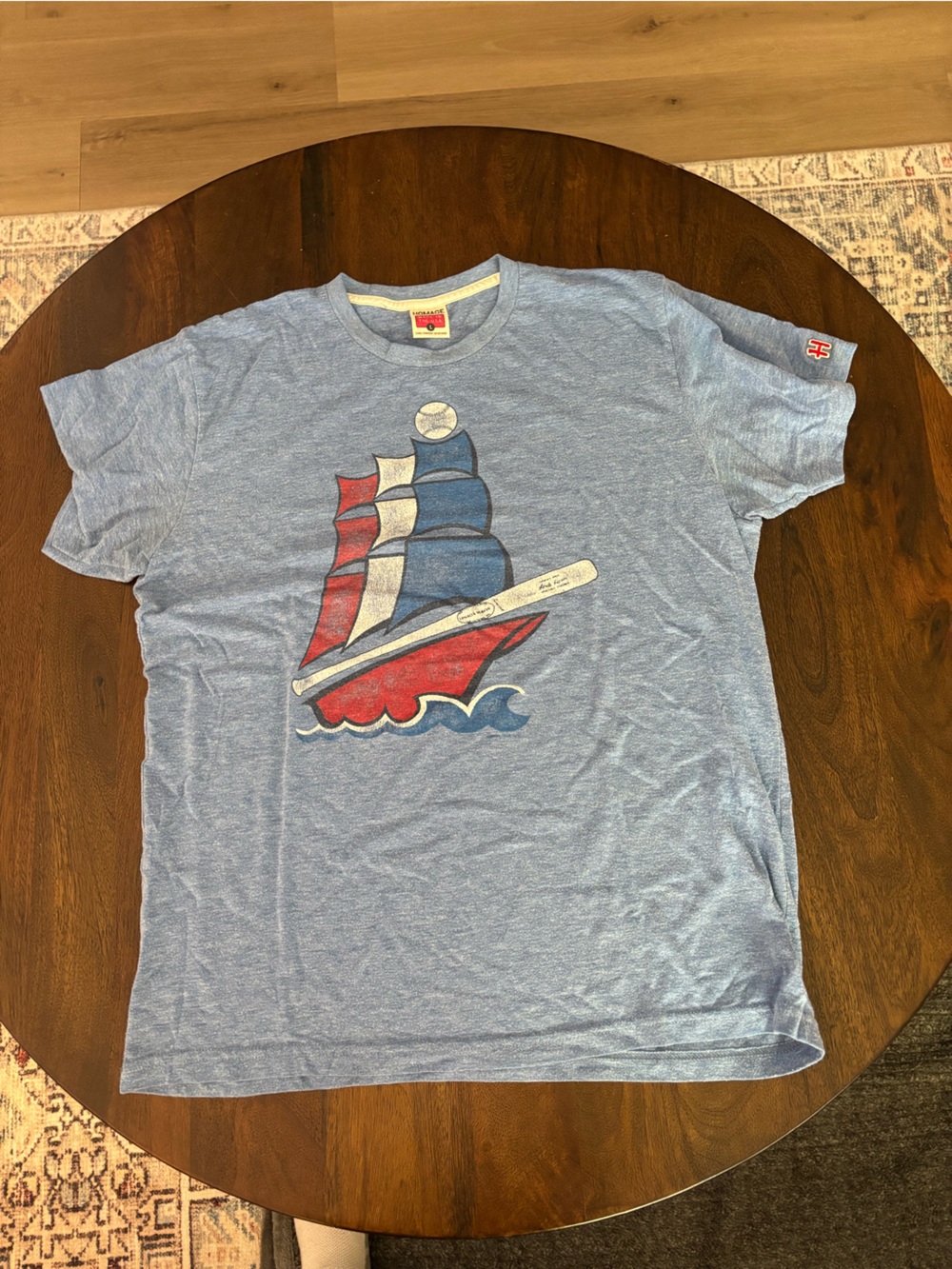 HOMAGE Blue Short Sleeve Tee Columbus Clippers